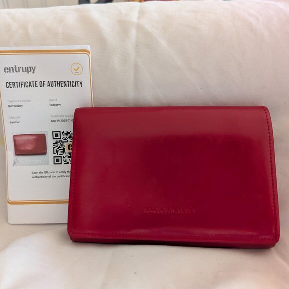 Authentic Burberry Wallet with Nova Check Accents - Picture 2 of 10